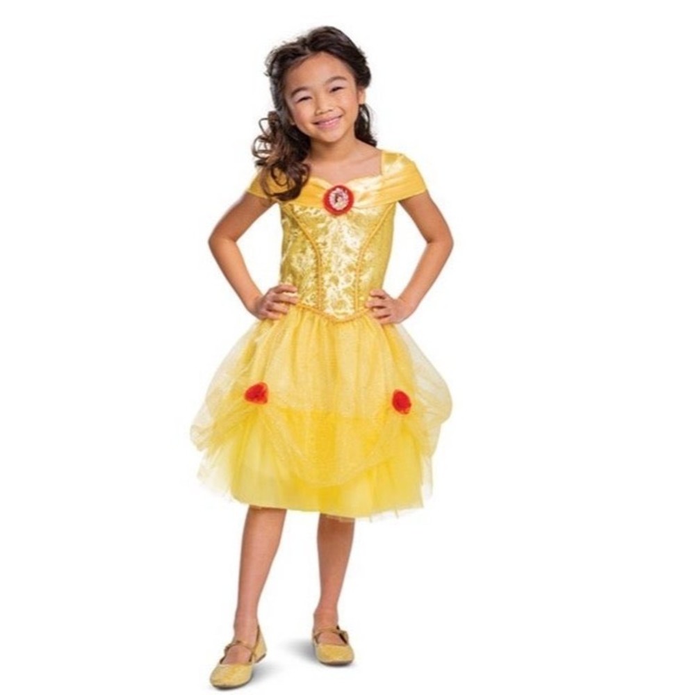 Girls Belle Halloween costume size M(8-10)  (C49)